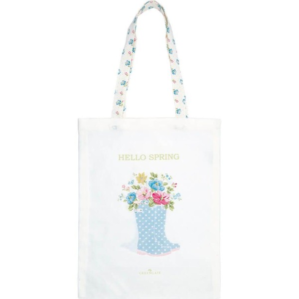 GreenGate Baumwolltasche "Josefina" - 34x45 cm (Summer White)