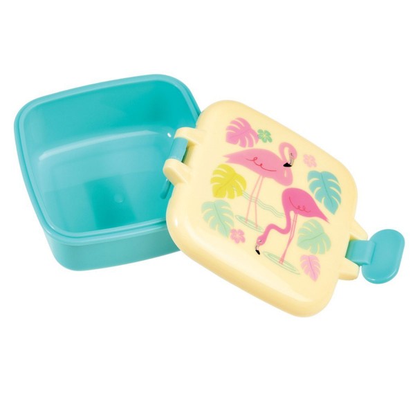 Für gute Laune in der Mittagspause - Snackdose "Flamingo Bay"