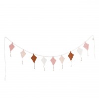 Girlande "Flaggen" (Mix Blush) von SAGA Copenhagen