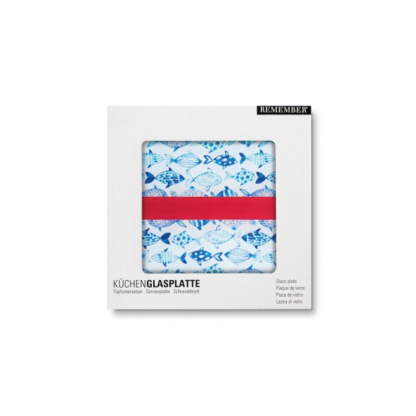 Vielseitig einsetzbare Küchenglasplatte "Fish" von Remember