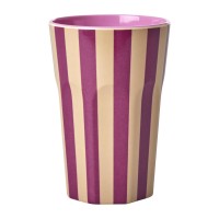 rice Melamin Becher "Stripes" - L (Bunt)