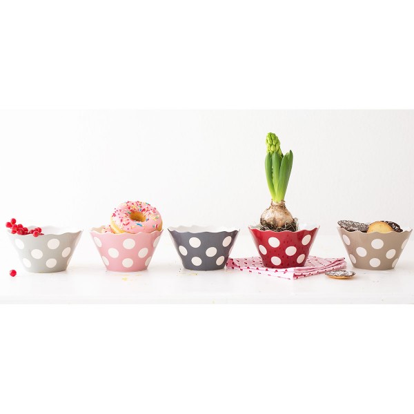 Krasilnikoff Sweets Schale "Big Dots" (Rosa)