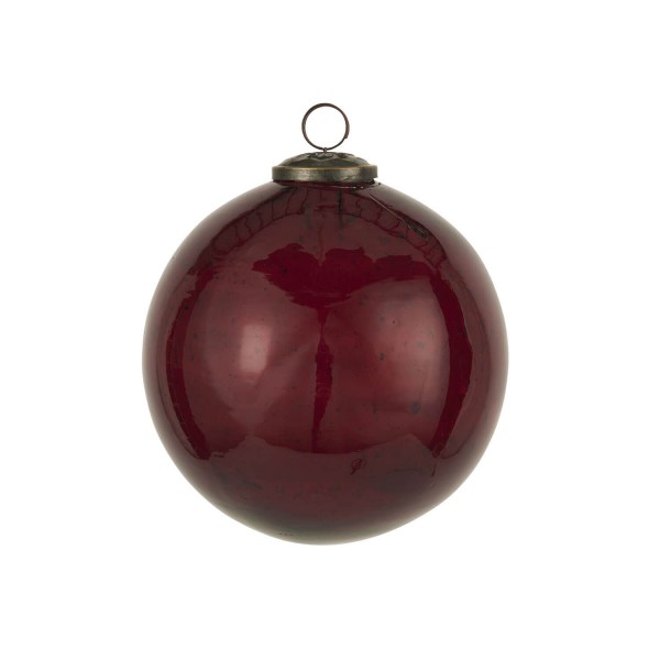 Ib Laursen Weihnachtskugel "Pebbled" - ø 13,4 cm (Rhododendron)
