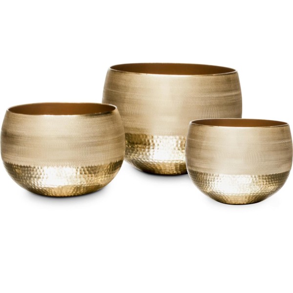 Deko-Schale "Hoop - Deluxe" - ø 15 cm (Champagner/Gold) von fleur ami