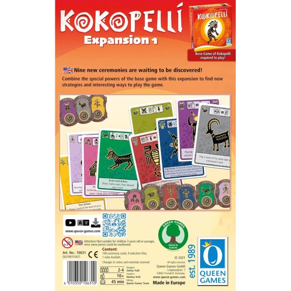 Gesellschaftsspiel "Kokopelli Exp. 1 (US)" von Queen Games Gesellschaftsspiel "Kokopelli Exp. 1 (US)" von Queen Games