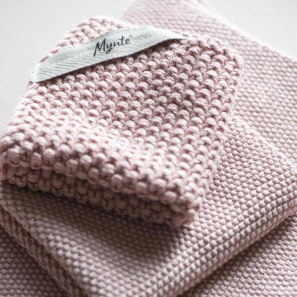 Ib Laursen Geschirrtuch gestrickt "Mynte" (Coral Almond)