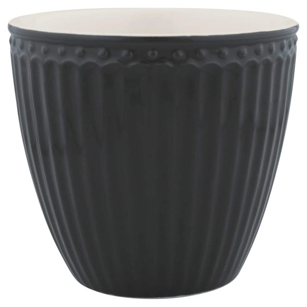 GreenGate Latte Cup "Alice" (Dark Grey)