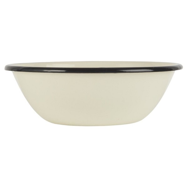 Ib Laursen Schale aus Emaille - ø 16,5 cm (Butter Cream)