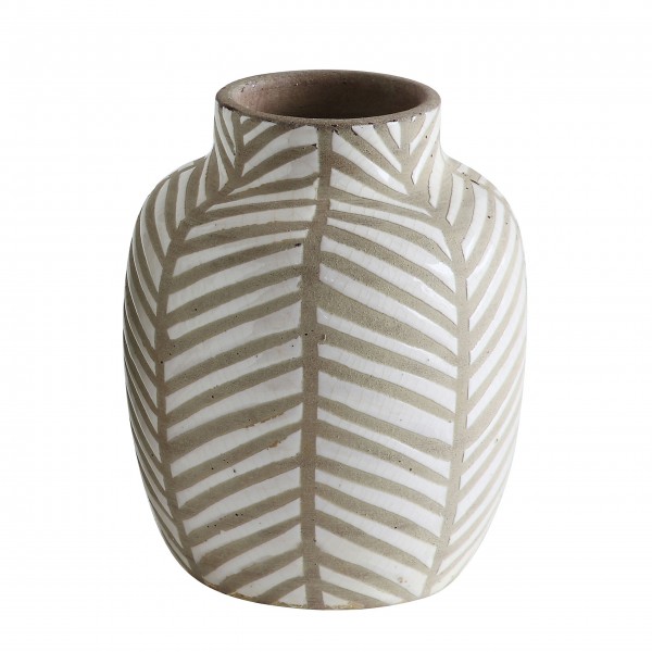Bloomingville Deko-Vase aus Terrakotta rund - 20 cm