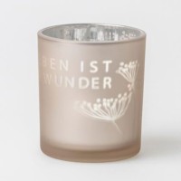 Glanzlicht "Wundergarten - Das Leben ist voller Wunder" - 7x8 cm (Beige) von räder Design