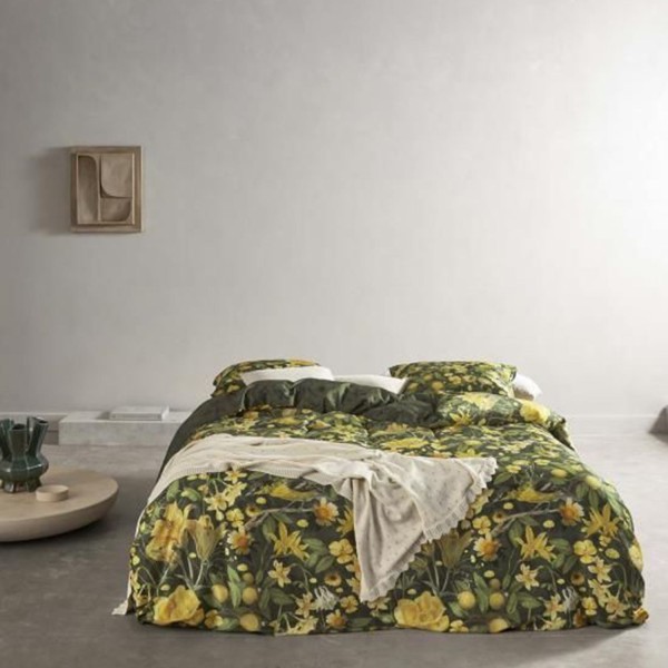 Bettwäsche-Set "Lisa" -  155x220 cm & 80x80 cm (Thyme) von Essenza