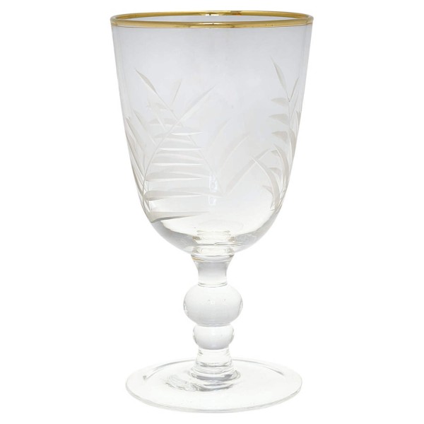 GreenGate Weinglas "Cutting" (Gold) by Gate Noir