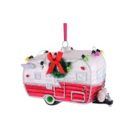 Weihnachtsanhänger  "Caravan" (Weiß/Rot) von Gift Company