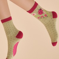 Damen Socken "Ladybird" - Gr. 37-42 (Sage) von Powder