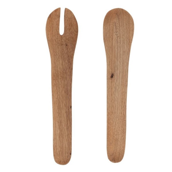 Salatbesteck aus Holz - 2 tlg. (Braun) von Urban Nature Culture