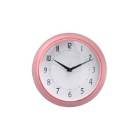 Wanduhr "MILANO" (Pink/Weiß) - Durchmesser 24,5cm von SOMPEX