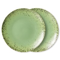 Essteller "70s ceramics" im 2er-Set (Kiwi) von HKliving