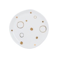 Kuchenteller "Good Morning" - ø17cm (Gold) von Urban Nature Culture
