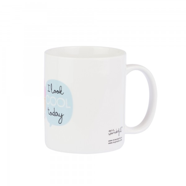 Becher "I look cool today" von mr. wonderful*
