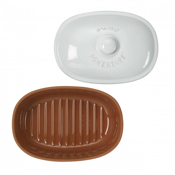 RÖMERTOPF Brottopf "Medium" - Oval (Weiß)