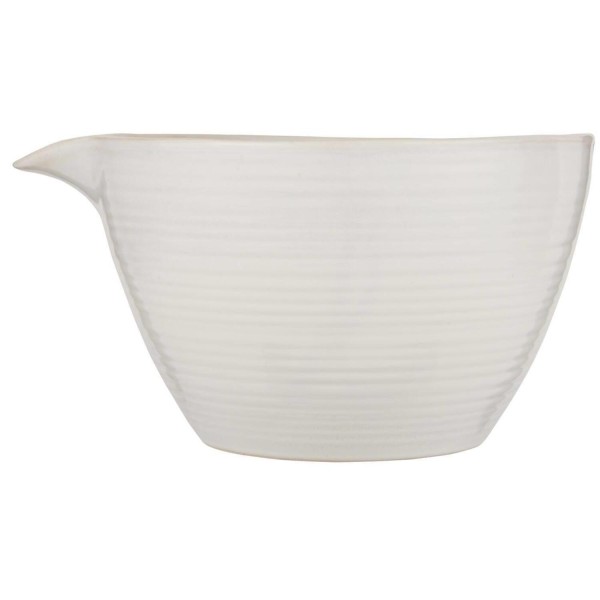 Ib Laursen Rührschüssel mit Tülle - 30cm (Creme)