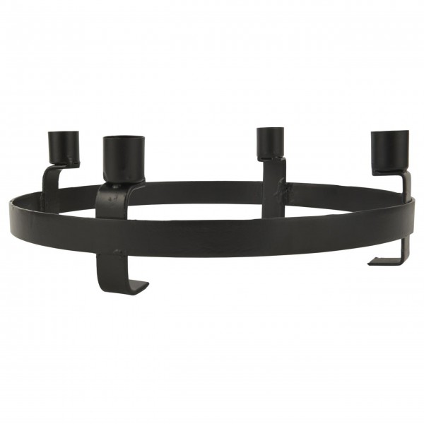 Ib Laursen Adventskranz - Ø:27,5cm (Schwarz)
