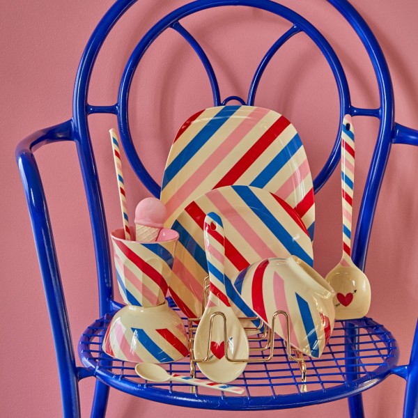 rice Melamin Schale "Candy Stripes" - Medium