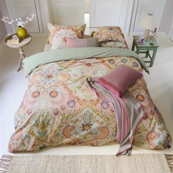 Pip Studio Bettwäsche-Set "Saluti Grandi" - 155x220 cm & 80x80 cm (Pastel)
