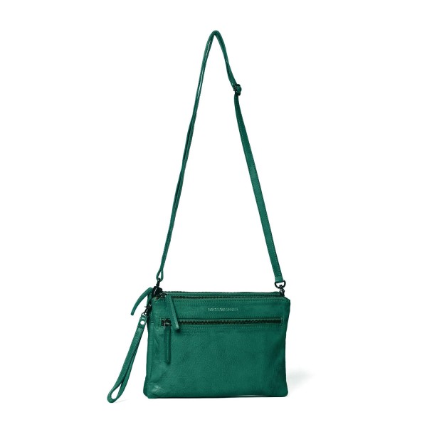Sticks and Stones Tasche "Valletta" (Pine Green) - Gewaschenes Rindsleder