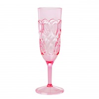 rice Champagnerglas mit geprägten Details "Acrylic" (Pink)