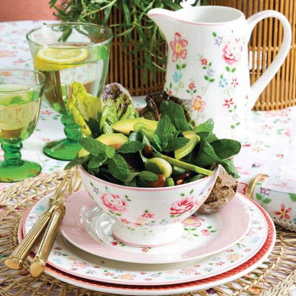 GreenGate Essteller "Columbine Petit" - 25,6 cm (White)