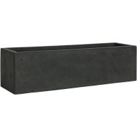 Pflanzkübel "Polystone Flowerbox" - 65 cm (Anthrazit) von fleur ami