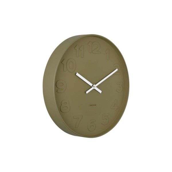 Wanduhr "Mr. Green Numbers" (Grün) von Karlsson by Present Time