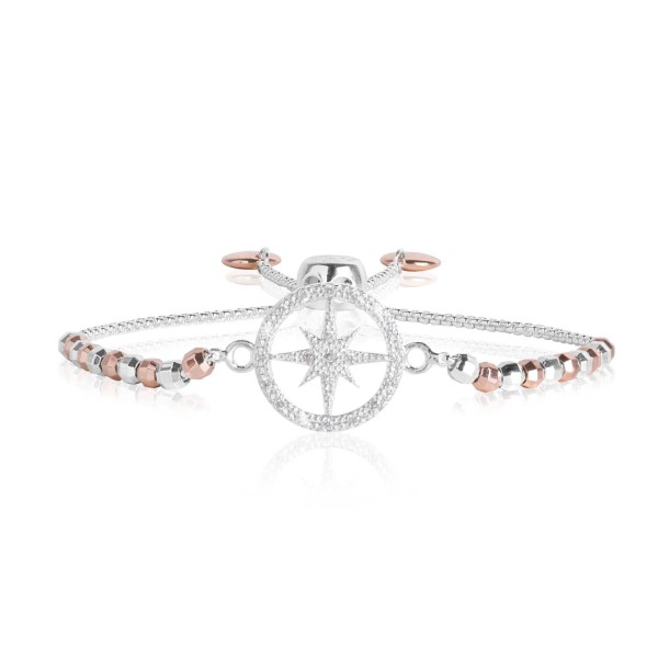 Armband "Amulet - Wanderlust" (Silber/Roségold) von Joma Jewellery