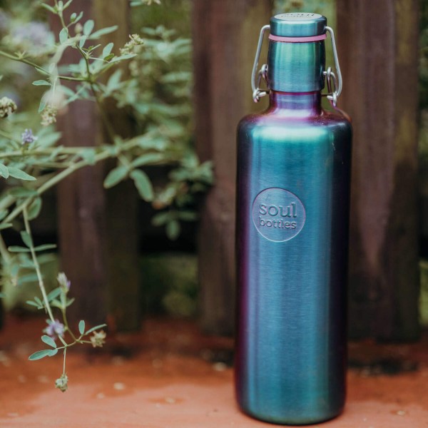 Trinkflasche aus Edelstahl "Steel Light Utopia" - 1,2 l von Soulbottles