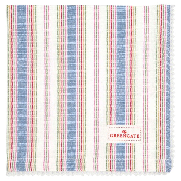 GreenGate Stoffserviette "Imke" (Dusty blue)