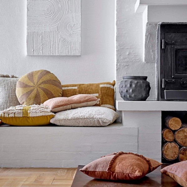 Bloomingville Kissen "Cea" - 45x45cm (Gelb)