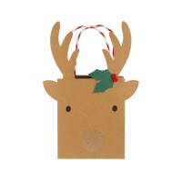 Geschenktüten im 2er-Set "Reindeer" - 15,2 cm von Meri Meri