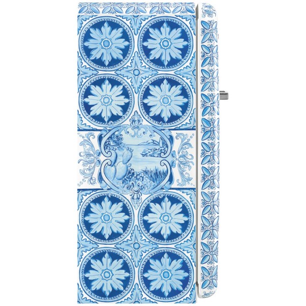Dolce & Gabbana Kühlschrank "50's Retro Style" FAB28 Sonderedition (Weiß/Blau) von smeg