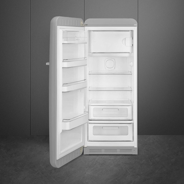 smeg Kühlschrank "50's Retro Style" FAB28 (Polarsilber Metallic) Tür links