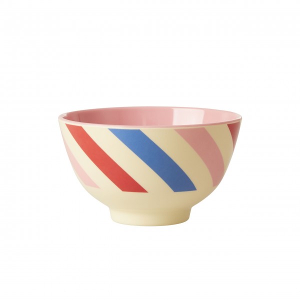 rice Melamin Schale "Candy Stripes" - Klein