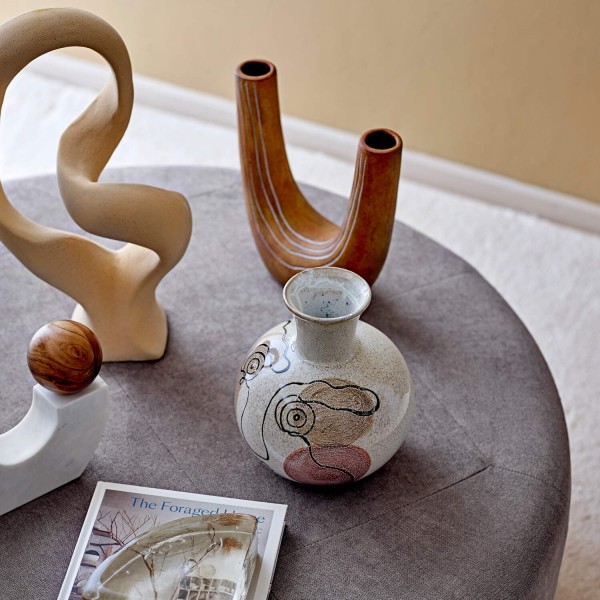 Bloomingville Stein-Vase "Irini" (Weiß)