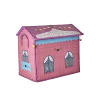 rice Spielzeugkiste "Raffia - Castle" - S (Bunt)