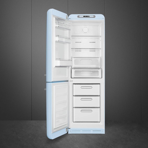 smeg Kühl-/Gefrierkombination "50's Retro Style" FAB32 mit Türanschlag links (Pastellblau)