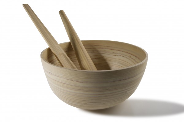 bibol Salatbesteck aus Bambus "TIA" (Naturel)