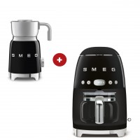 smeg Filter-Kaffeemaschine mit smeg Milchaufschäumer