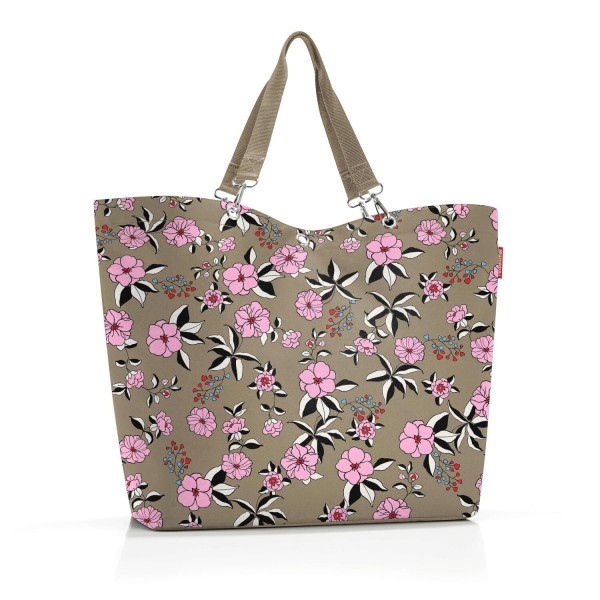 Reisenthel Shopper "Garden Taupe" - XL (Taupe/Rosa)