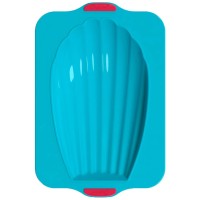 Madeleines-Backform aus Silikon - XXL (Blau) von Chefclub Kids