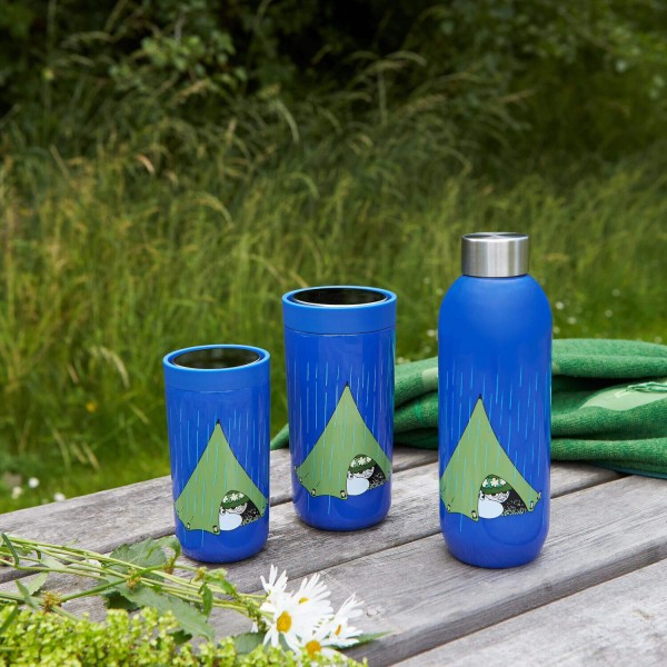 Stelton Thermobecher "To Go Click- Moomin camping" - 0,4 l (Blau)