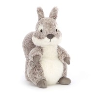 Jellycat Kuscheltier Eichhörnchen "Ambrosie" - 22 cm (Grau/Weiß)